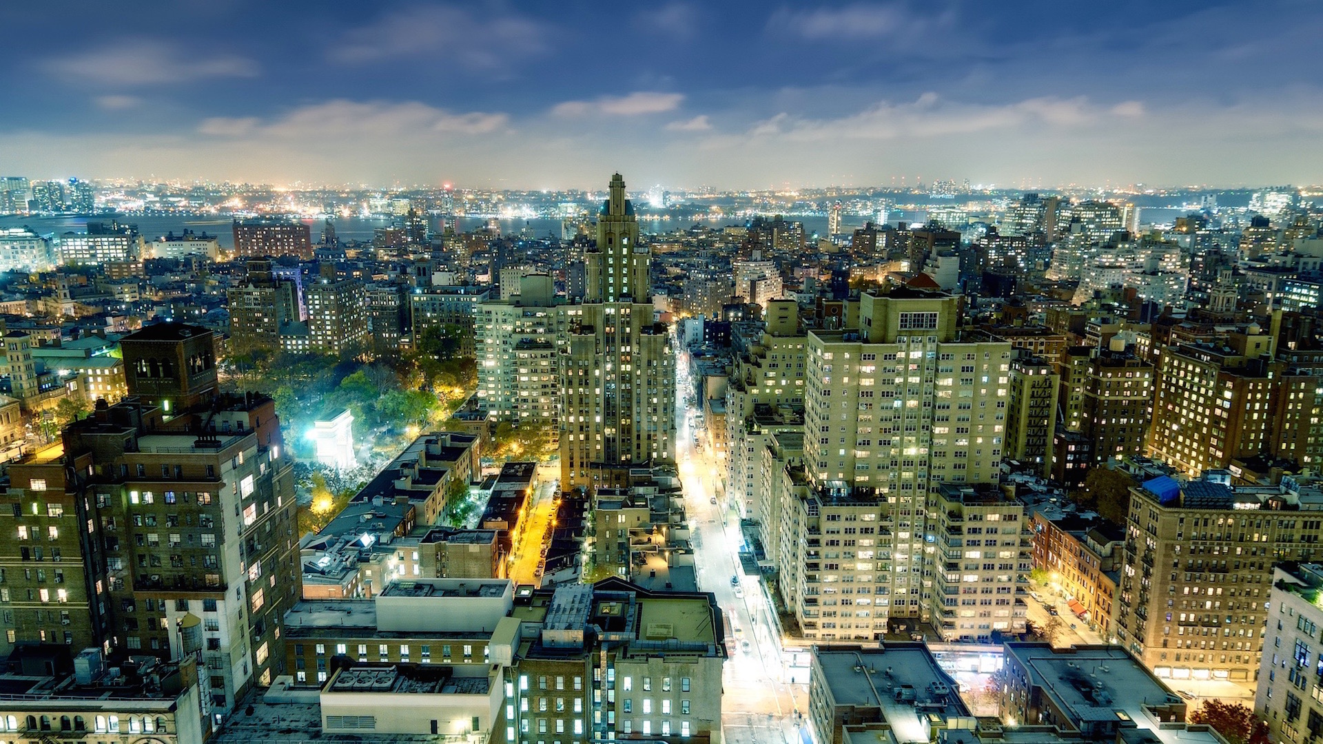 Washington Square Park and West Village, New York City